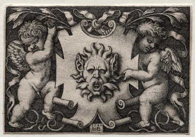ビネットオマスカロン、1544年。 作： Hans Sebald Beham