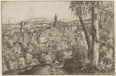 シュタイアーアンデアエンスの眺め 作： Hans Sebald Lautensack