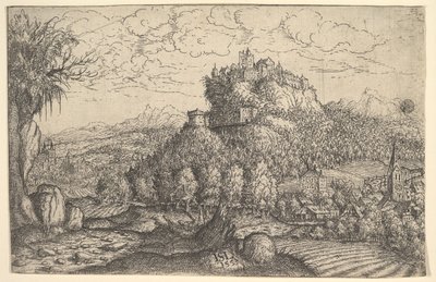 風景、1553年。 作： Hans Sebald Lautensack