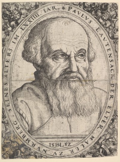 Paulus Lautensack the Elder、1552年の肖像。 作： Hans Sebald Lautensack