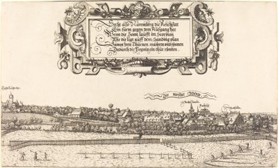 東からのニュルンベルクの眺め [右側のセクション]、1552 年。 作： Hans Sebald Lautensack