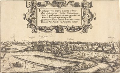 西からのニュルンベルクの眺め [左のセクション]、1552 年。 作： Hans Sebald Lautensack