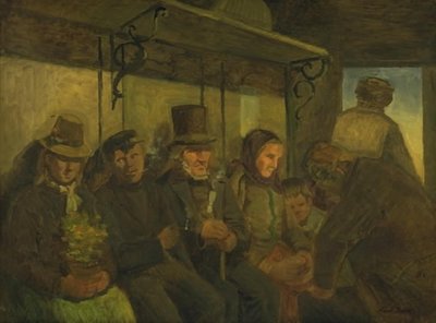 サード クラス コンパートメントの旅行者 作： Hans Smidth