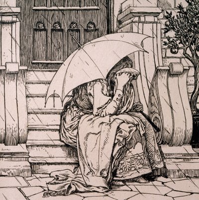 ハンス・クリスチャン・アンデルセン（1805-1875）の童話の挿絵。 作： Hans Tegner