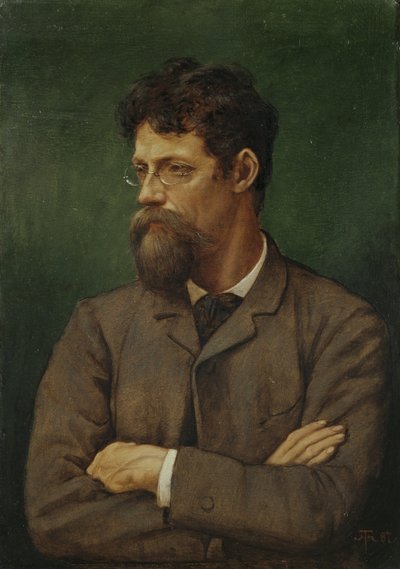 そこにアルバート・ラングが描く 作： Hans Thoma