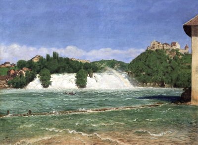 シャフハウゼン近くのライン滝 作： Hans Thoma