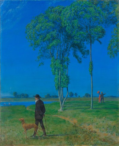 孤独感、1906年。 作： Hans Thoma