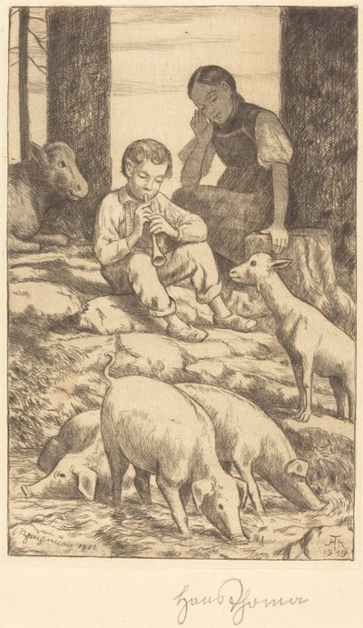 パストラル 作： Hans Thoma