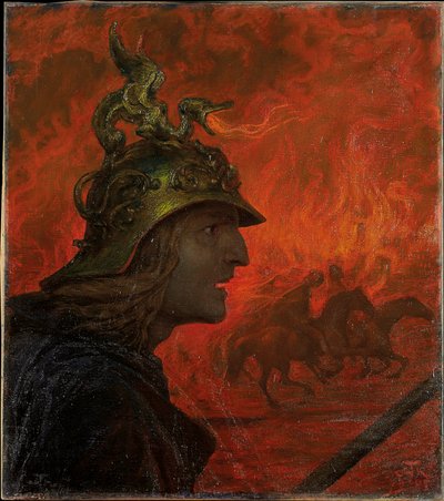 戦争 作： Hans Thoma