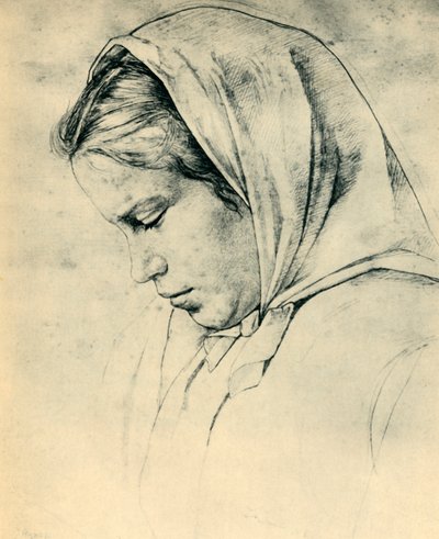 アーティストの姉妹アガテ、1866年、1943年。 作： Hans Thoma