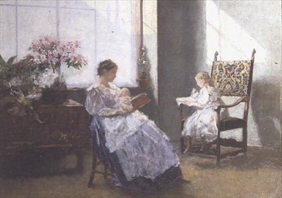 マサライ夫人とその娘 作： Hans Tichy