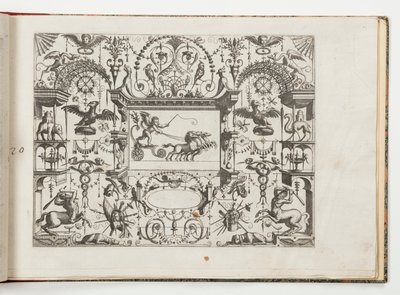 プレート 20、Grotteßco のさまざまな方法 (Various Grotesques) から 作： Hans Vredeman de Vries