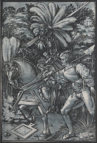 騎士とランスケネットc。 1512。 作： Hans Wechtlin
