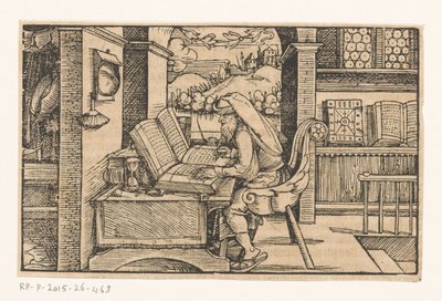 シセロの書斎 作： Hans Weiditz (II) (attributed to)