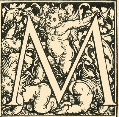 M-Hans Weiditz作のアルファベット、c1520-1521、1908。 作： Hans Weiditz