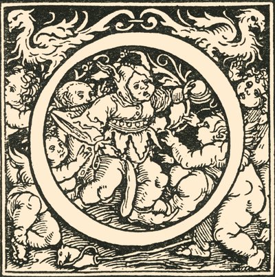 O-Hans Weiditzによるアルファベット、c1520-1521、1908。 作： Hans Weiditz