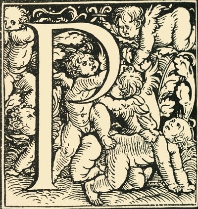 P-Hans Weiditz作のアルファベット、c1520-1521、1908。 作： Hans Weiditz
