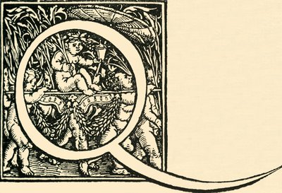 Q-Hans Weiditzによるアルファベット、c1520-1521、1908。 作： Hans Weiditz