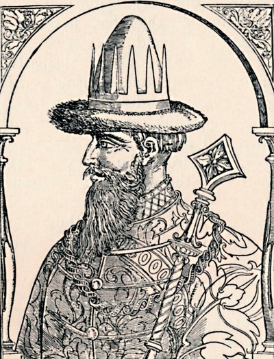 皇帝イワン、恐ろしい、1590、1903 作： Hans Wengel
