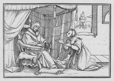 アビシャグチェリシェスダビデ、1王I、3 作： Hans after Holbein the Younger