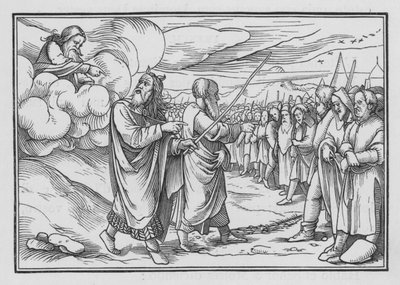 神はモーセが民を数えるようにモーセに命じられる、番号I、19 作： Hans after Holbein the Younger