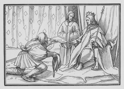 ソロモンを祝福するヒラムセンデス、1キングスV、1 作： Hans after Holbein the Younger