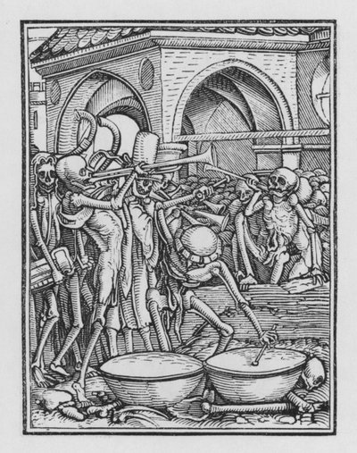 ホルバインの死のダンス：墓地 作： Hans after Holbein the Younger