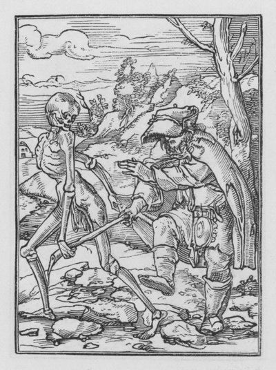 ホルバインの死のダンス：盲人 作： Hans after Holbein the Younger