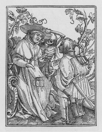 ホルバインの死のダンス：枢機卿 作： Hans after Holbein the Younger