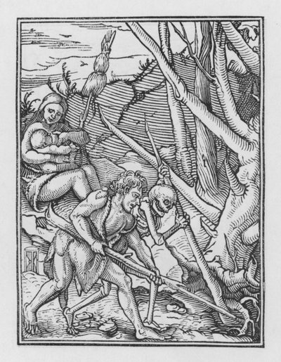 ホルバインの死のダンス：転落の結果 作： Hans after Holbein the Younger