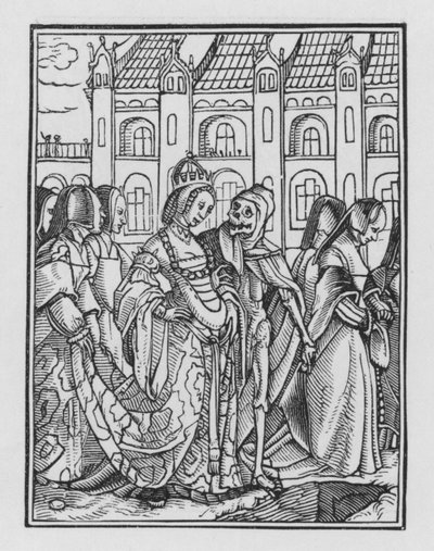 ホルバインの死のダンス：皇后 作： Hans after Holbein the Younger