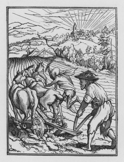 ホルバインの死のダンス：夫の男 作： Hans after Holbein the Younger
