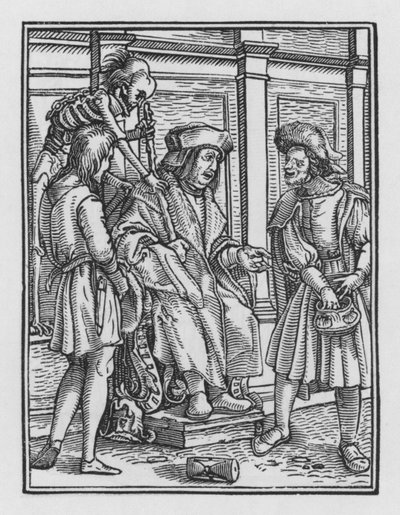 ホルバインの死のダンス：裁判官 作： Hans after Holbein the Younger