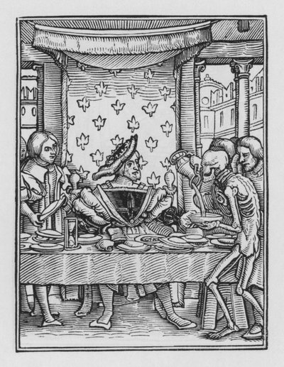 ホルバインの死のダンス：王 作： Hans after Holbein the Younger