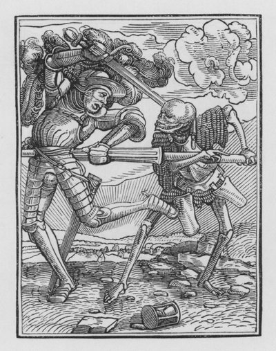 ホルバインの死のダンス：騎士 作： Hans after Holbein the Younger