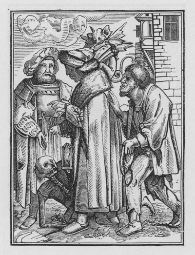 ホルバインの死のダンス：治安判事 作： Hans after Holbein the Younger