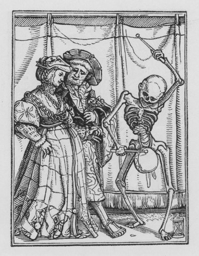 ホルバインの死のダンス：新婚女性 作： Hans after Holbein the Younger