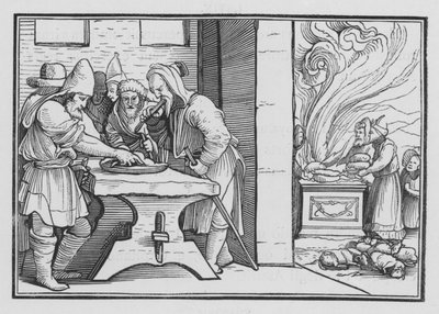 ジョサイアは厳粛な過越祭が行われる原因となる2歴代誌XXXV、1 作： Hans after Holbein the Younger