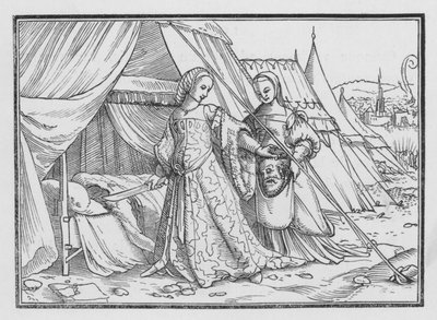 ホロフェルネスの首から離れたジュディス・カットス、ジュディスXIII、8 作： Hans after Holbein the Younger