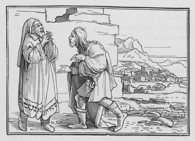 Nehemiah Mourneth、Fasteth、およびPrayeth、Nehemiah I、3 作： Hans after Holbein the Younger