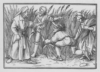 ボアズの畑のルース・グリーネス、ルースII、5 作： Hans after Holbein the Younger