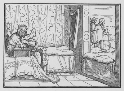 敬虔な、詩篇Iの幸福1 作： Hans after Holbein the Younger