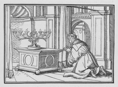 ギベオンでのソロモンの厳粛な捧げ物、2歴代誌I、6 作： Hans after Holbein the Younger