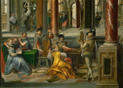 音楽家と宮殿建築 作： Hans or Jan Vredeman de Vries