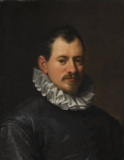 金細工師ヤコポ・ビリヴェルト（1550-1603）の肖像 作： アーヘンのハンス
