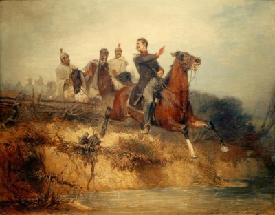 自由の戦争からのシーン 作： Hans von Marées