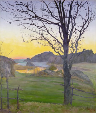 秋の風景 作： Harald Oscar Sohlberg