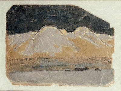 「冬の山奥」初稿 作： Harald Oscar Sohlberg