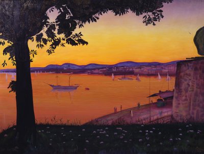 アーケシュフース砦より（カンヴァスに油彩） 作： Harald Oscar Sohlberg