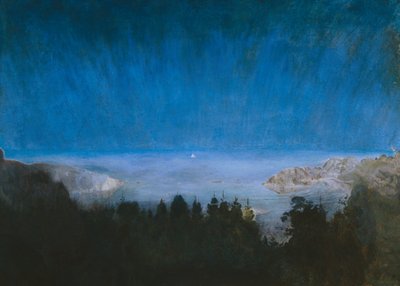 Kjerringvik より (キャンバスに油彩) 作： Harald Oscar Sohlberg